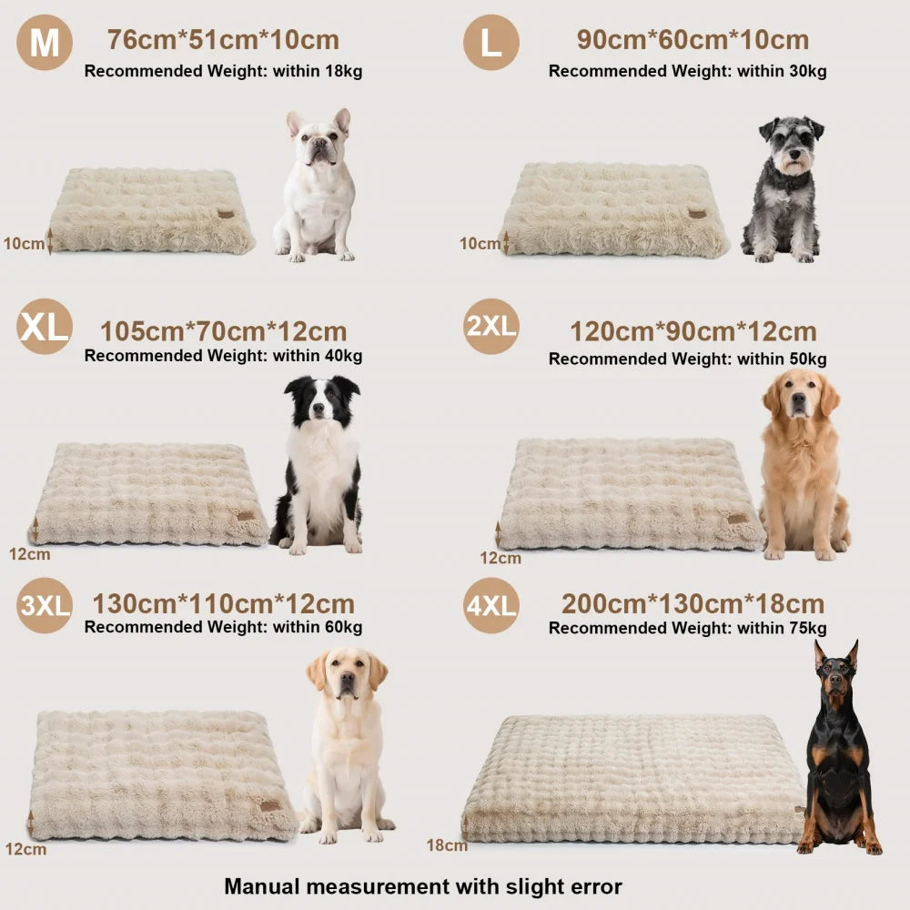 Ultra Plush Dog Bed Washable Mat