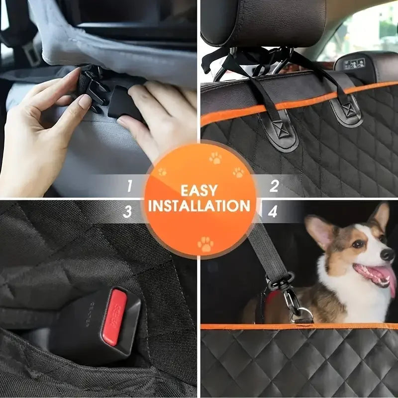 Dog Car Seat Cover for Pets 100% Waterproof Hammock Scratch Proof Nonslip Durable Soft