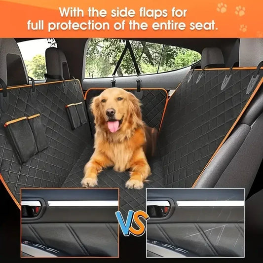 Dog Car Seat Cover for Pets 100% Waterproof Hammock Scratch Proof Nonslip Durable Soft