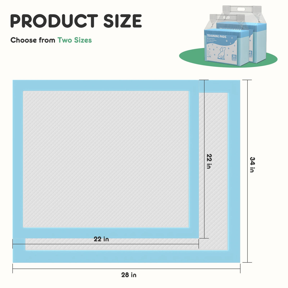 150 Count 22' X 22' Super Absorbency Disposable Pee Pads