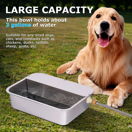 Automatic Outdoor Dog Water Dispenser Self-Filling