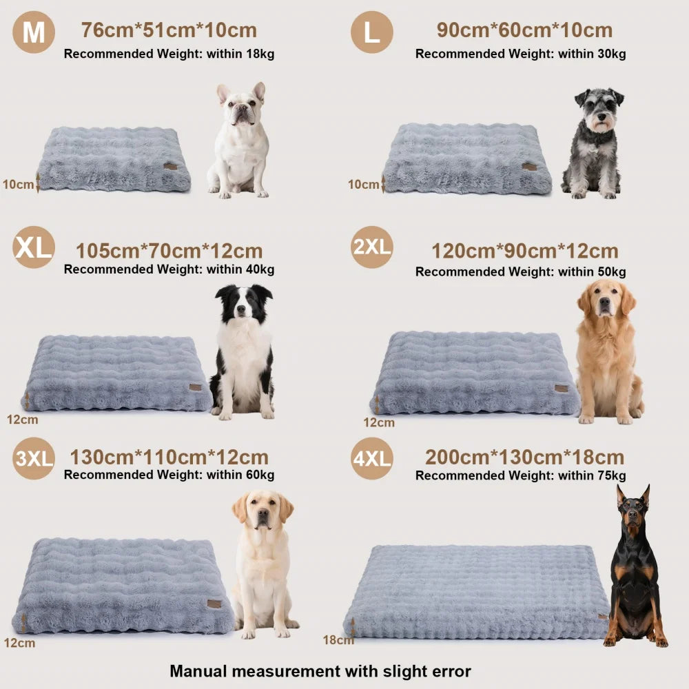 Ultra Plush Dog Bed Washable Mat