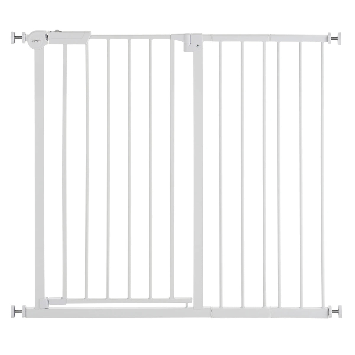 SucceBuy Baby Gate 28/30/36 Inches High Dog Gate Easy Step Walk Through Pressure Mount Kit Wall Cups